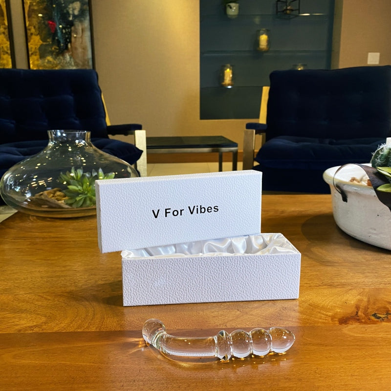 The Lust Lab: Frosted Fusion Pleasure Set™ Glass Anal Plug & Dildo