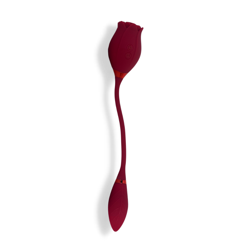The Lust Lab: Rosé Ecstasy Duo™ – Dual Vibrator (rose + rosé wine energy)