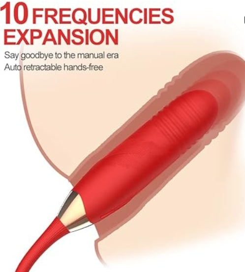 The Lust Lab: Rosé Ecstasy Duo™ – Dual Vibrator (rose + rosé wine energy)